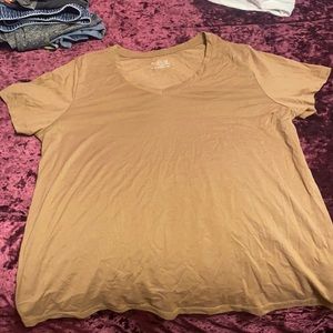 PLAIN BROWN TEE